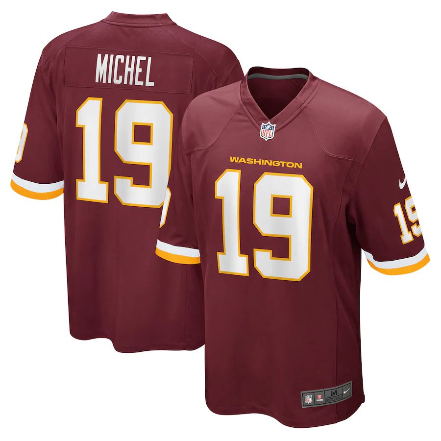 Men Washington Redskins #19 Marken Michel Nike Burgundy Game NFL Jersey->washington redskins->NFL Jersey